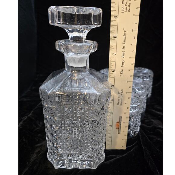 Vintage Tritshler Winterhalder West Germany Button Cut‎ Whiskey Set Read! 9pc - Picture 5 of 13